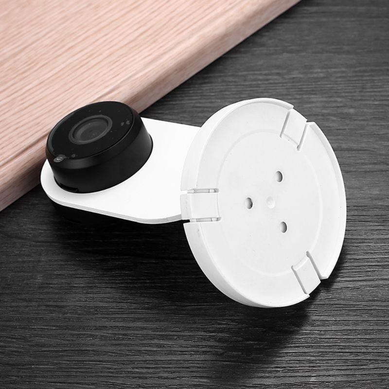 Adjustable Indoor Camera Wall Mount Base with Full Rotation Stable Design for Comprehensive Room Coverage Surveillances