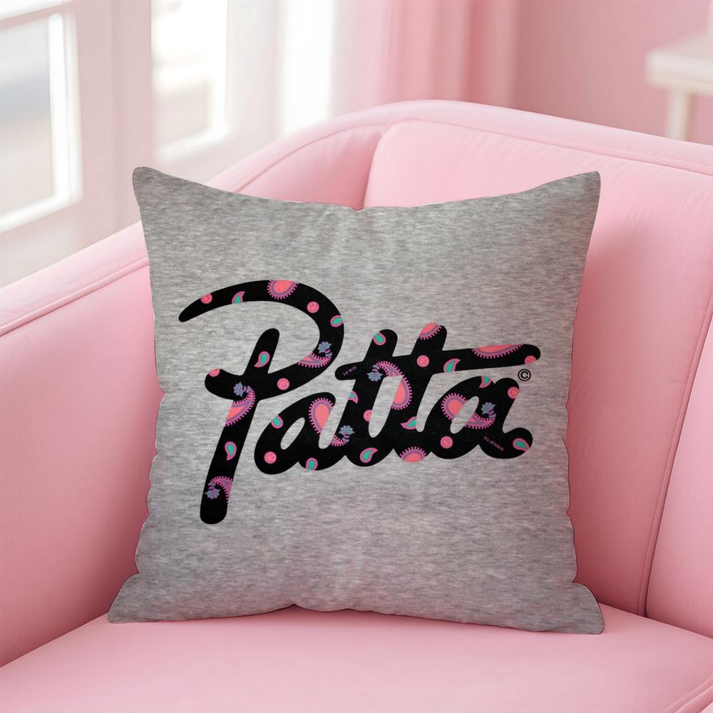 luxury PPatta Brand Cushion Cover Soft Plush Throw Pillow Cushion CoverDoubleSided Printed Pillow Case for Sofa Home Decor