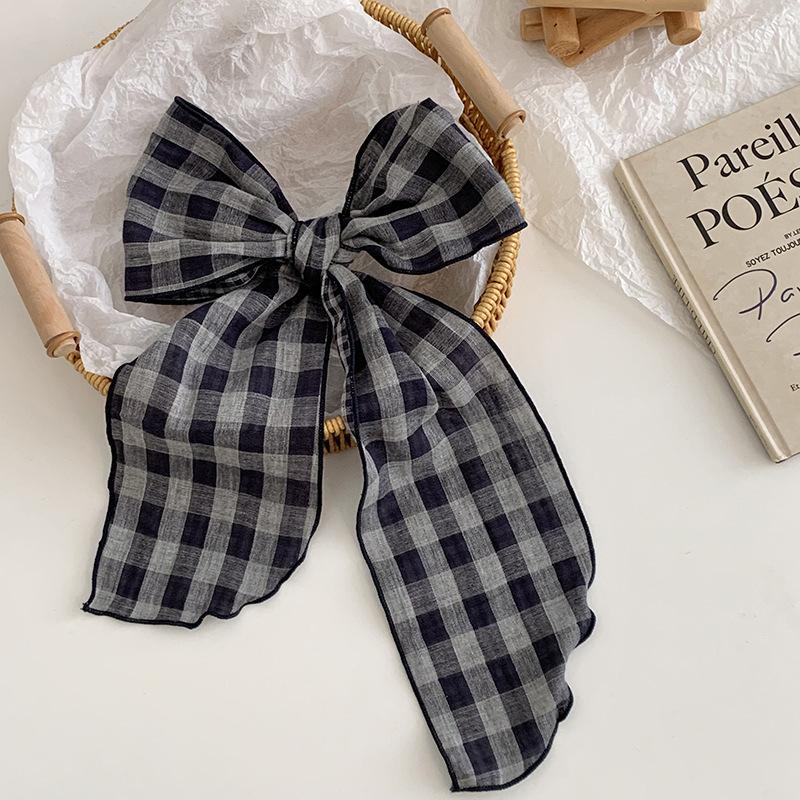 Long Silk Scarf, New with Shirt Neck Protector, Thin Scarf, Neck Circumference, Neck Scarf, Plaid Headscarf, Headband, Hair Tie.