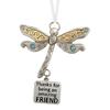 Friendship Dragonfly Ornament Dragonfly Hanging Decoration with Sentimental Quote Friendship Keepsake Gift for Best Friends