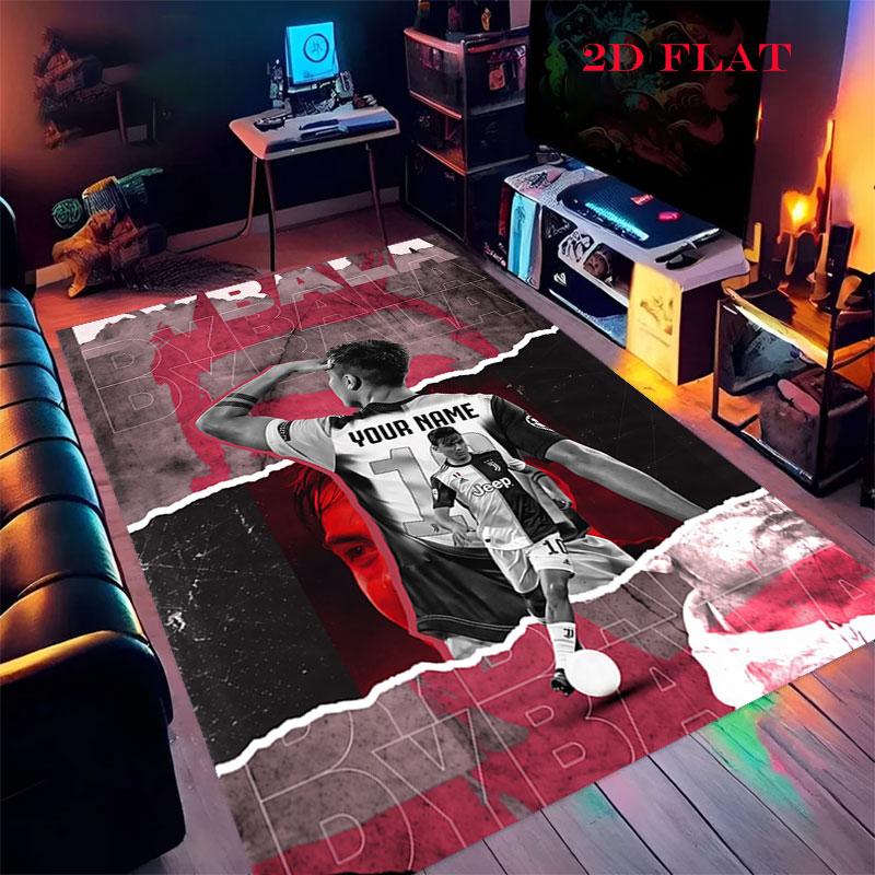 Custom Juventus Carpet Rug for Living Room Bedroom Home Sofa Decoration,Kids play Nonslip Floor Mat