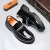[Заказать] Британские туфли на платформе с цепочкой мужские туфли Doudou Лоферы большого размера импортная торговля