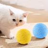 Cat Sisal Ball Interactive Cat Scratching Ball Toy Natural Sisal Scratcher Ball with Sound for