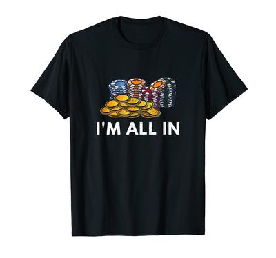 Забавные игральные карты в покере, все дизайны футболки Poker I'm