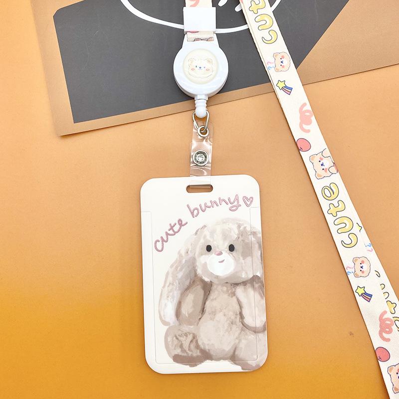 Cartoon Credential Card Holder Bags Doctor Nurse Neck Strap Lanyards Keychain Pass Card Holder Hang Rope Lariat Lanyard Gifts
