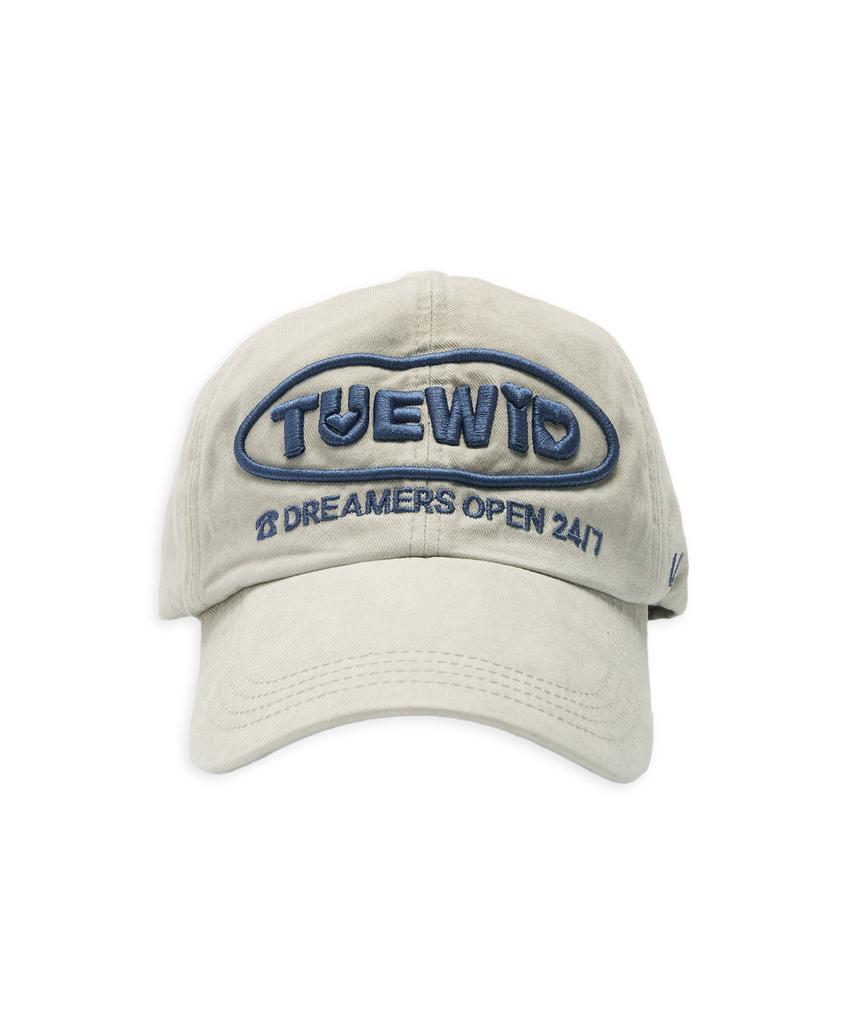 TUEWID Dreamers Открыто 24/7 Мятая Бейсболка Бежевая