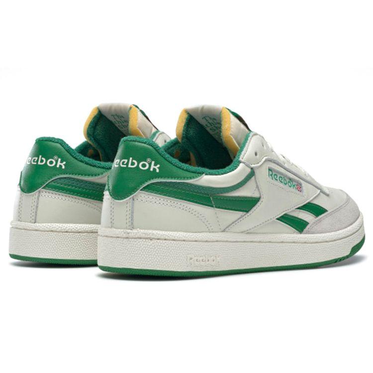 Reebok Club C Revenge Vintage Унисекс Меловой Бумажный Белый Глен Зеленый FW4862