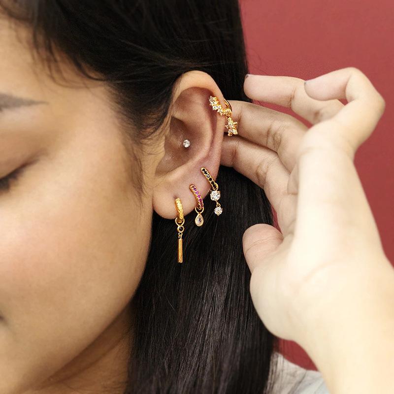 Серьги-шармы из стерлингового серебра S925, подвеска-шарм, серьги-подвески, аксессуары для серег, серьги для работы, подвеска-серьга, женские