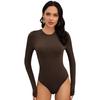 Long Crew Body Stomach Hip Posture Correction Correction Waist Soft [Naphy] Women's Bodysuit, Sleeve, Shapewear, Neck, Shaper, Diet, Leotard,