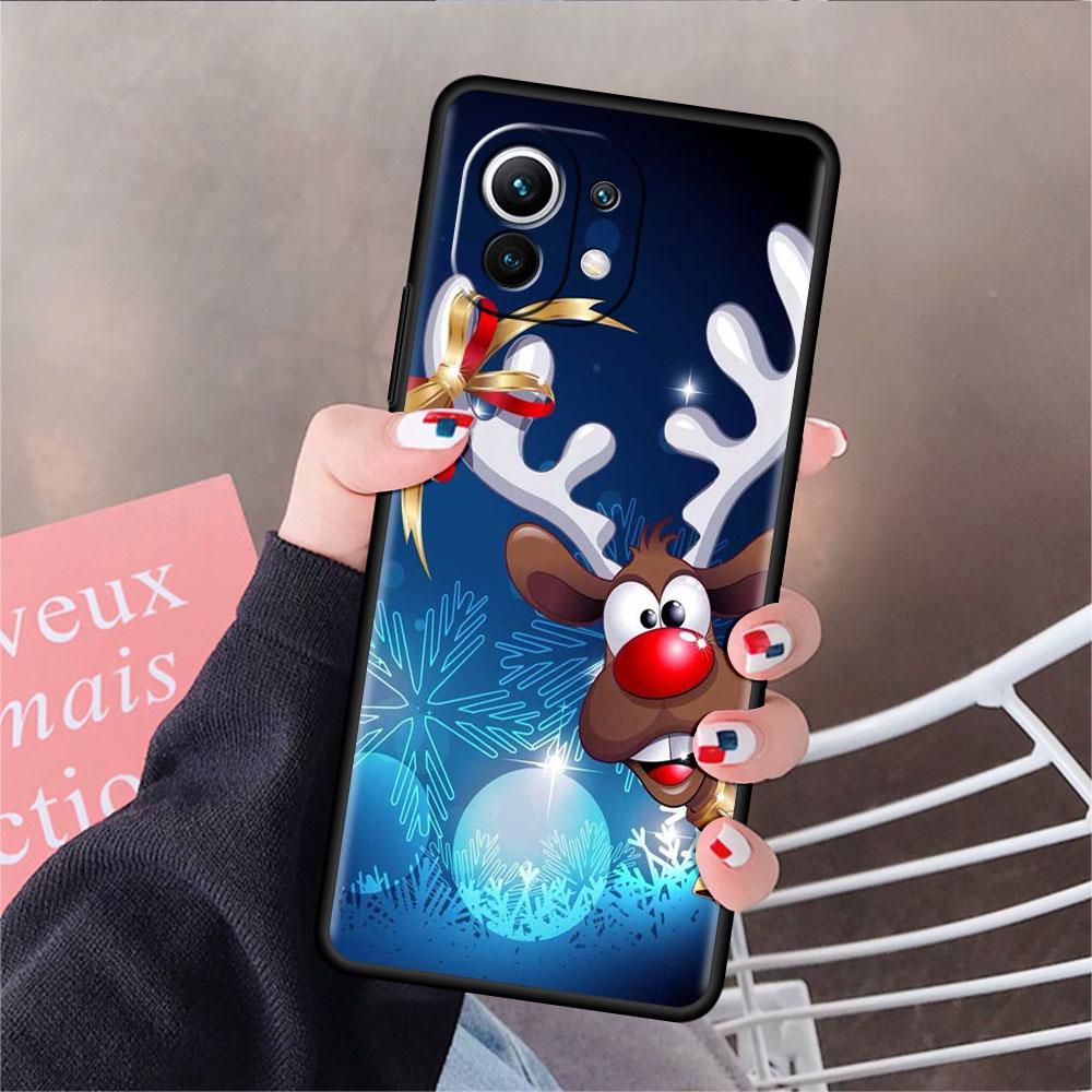 Мягкий силиконовый чехол для Xiaomi Mi 11 Lite 5G NE 11T Pro 12S Ultra 12 Note 10 10T 9T TPU чехол для телефона бампер Funda Merry Christmas