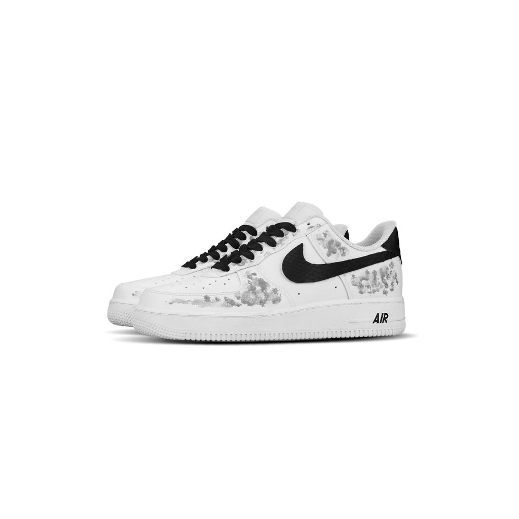 Nike Air Force 1 Low top Skateboard Shoes Unisex White Black CW2288-111(Team1737)