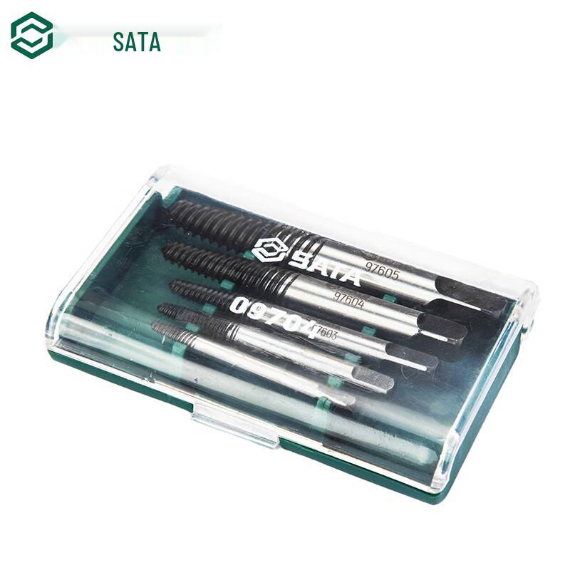 SATA 5-Piece Fine Thread Broken Screw Extractor Set