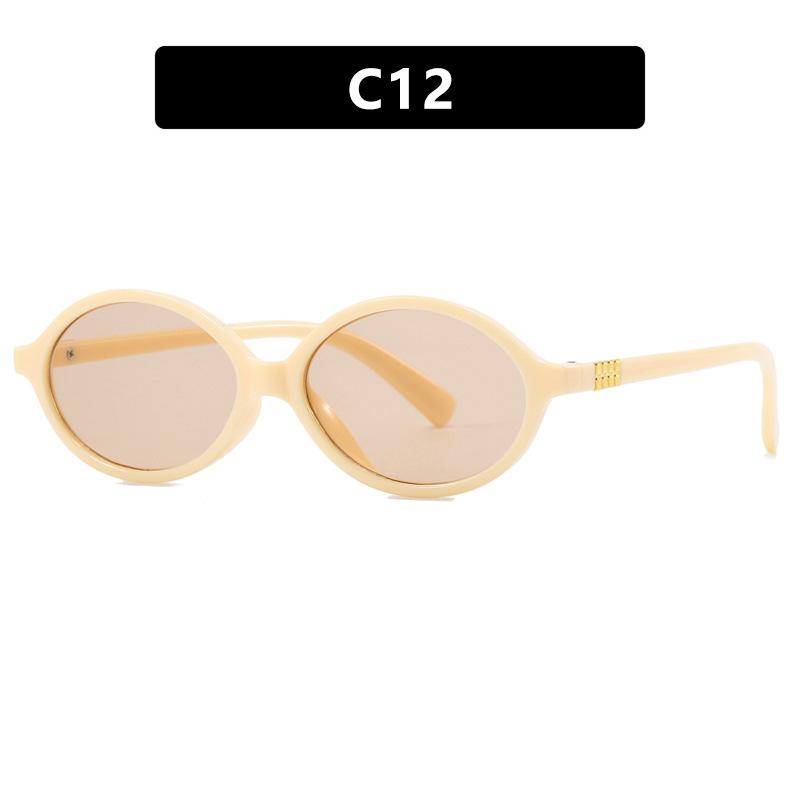 Oval Small Frame Plain Glasses Personalized Anti-blue Light Glasses Eye Protection Korean women Optical Spectacle Eyeglass