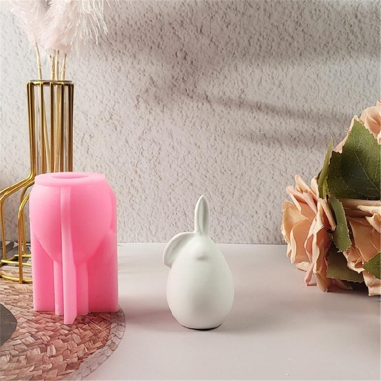 Прекрасные формы для свечей в виде животных 3D кролики силиконовые формы формы для орнаментов литьевые формы товары для рукоделия для украшения дома