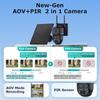 AOV Солнечная 4G Низкопотребляющая Камера с Круглосуточным Полноцветным Ночным Видением и Расширенной Записью