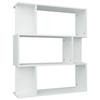 VidaXL Bookcase/Room Divider White 80x24x96 Cm Chipboard