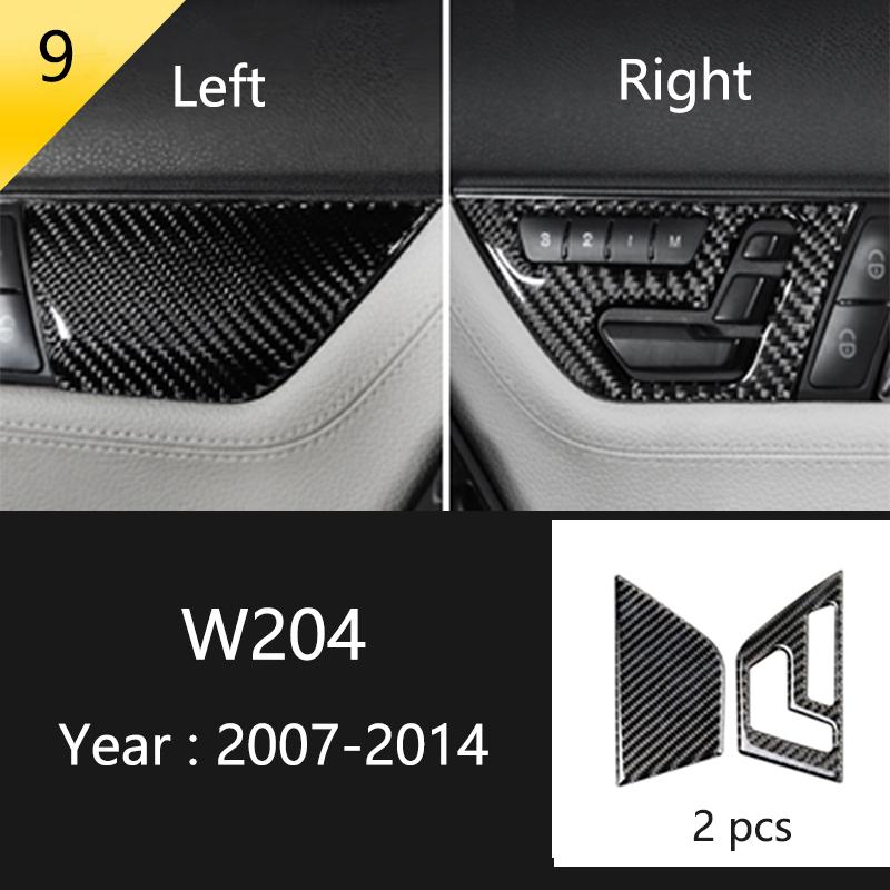 Для Mercedes Benz C Class W204 C180 C200 C260 автомобильная панель окна двери из углеродного волокна полоса защитная отделка наклейка аксессуары