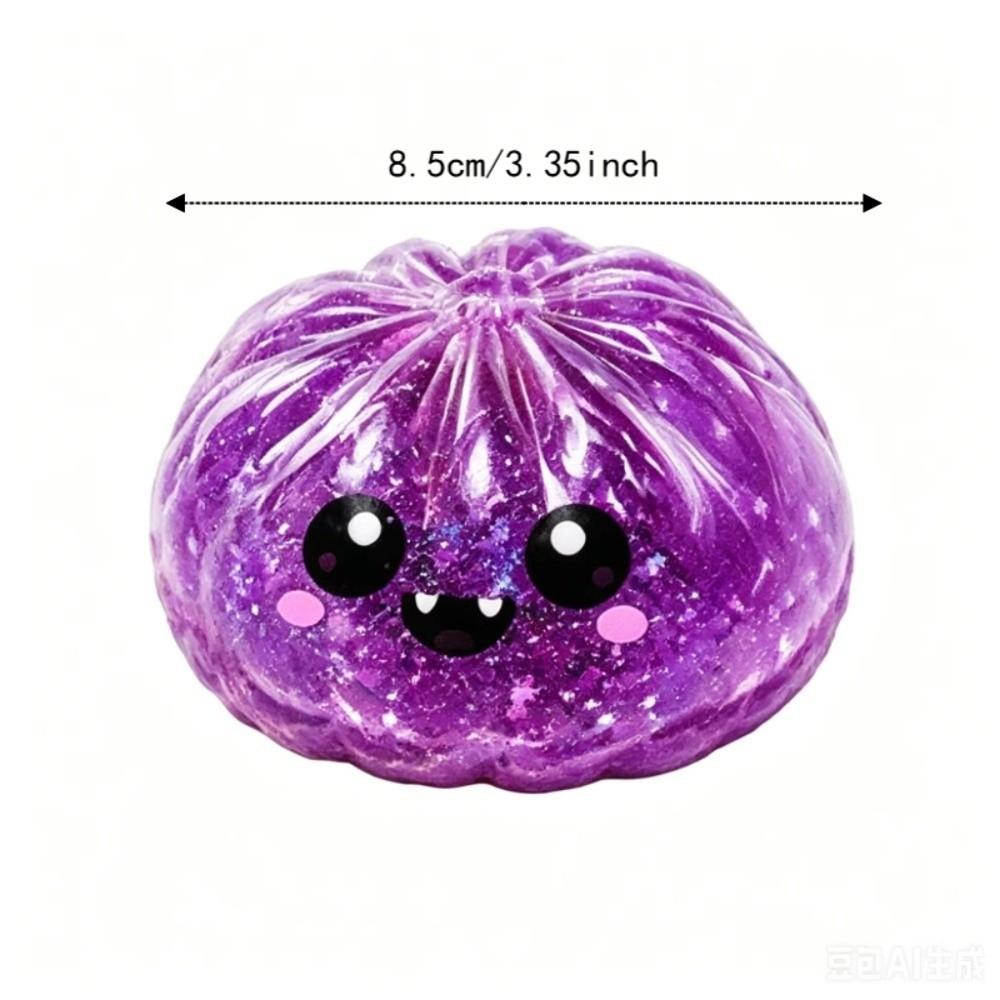 Glitter Filled Halloween Spooky Glitter Dumpling Squishies Toys Slow Rising Squishy Party Favors