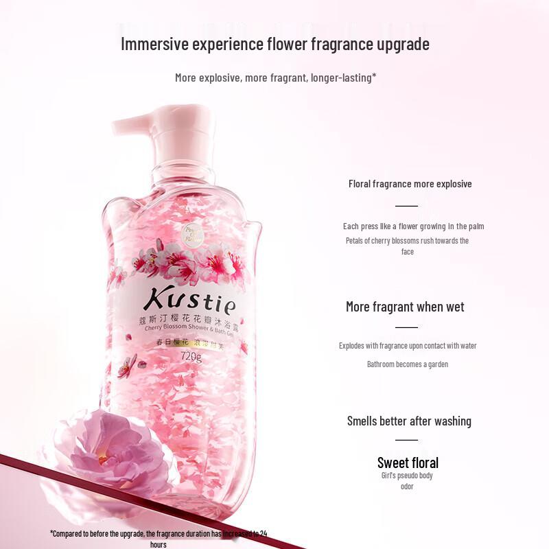 Kustie Cherry Blossom Shower Gel