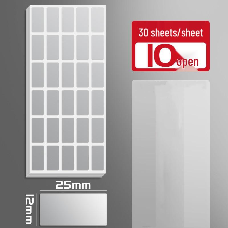 Большие водостойкие серебристые кухонные наклейки для рукописной разметки и организации хранения