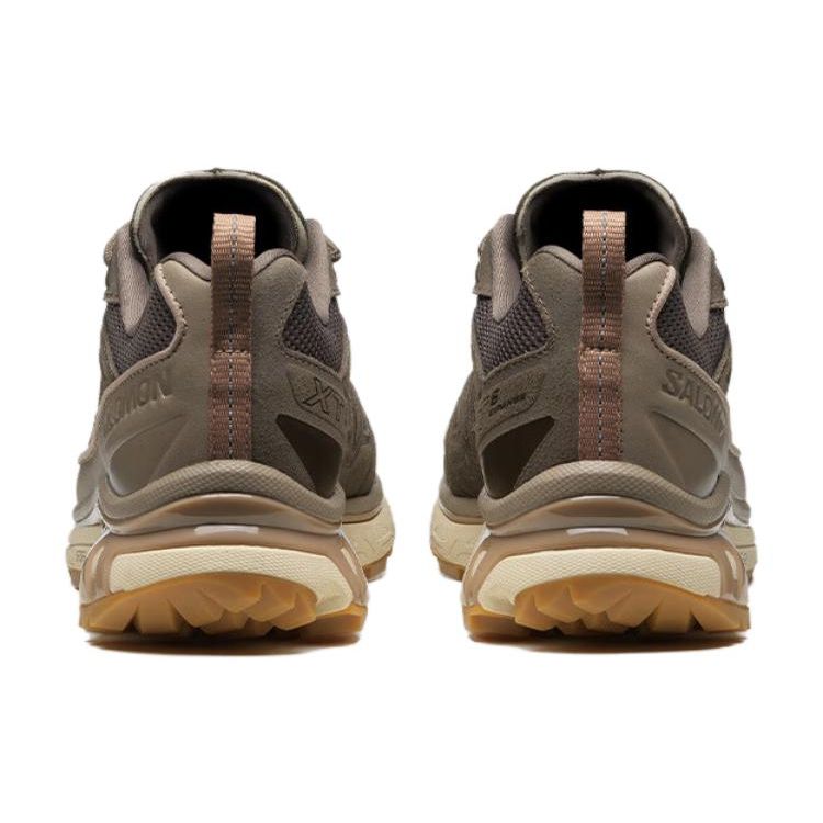 SALOMON XT-6 Expanse Кожаные кроссовки на шнурках-резинках Мужские Коричневый Wren Миндальный L47294900