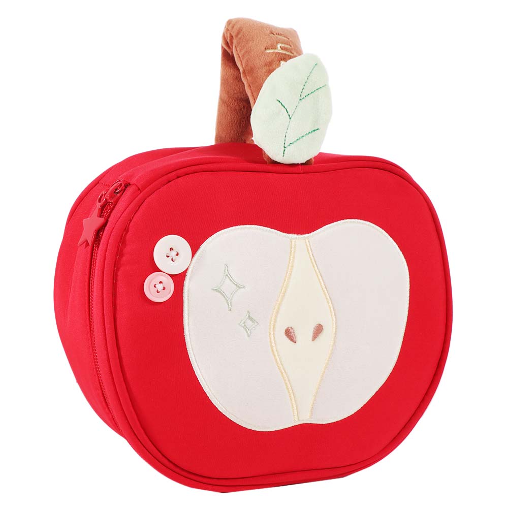 Red Fruit Makeup Bag Velvet Travel Cosmetic Bag Multifunctional Cute Handbag Trips