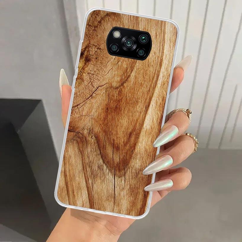Дерево Деревянный Узор Чехол для Телефона для Xiaomi Poco X5 X6 X7 Pro F7 Ultra M7 Redmi 15 15C 13 13C 12 12C 10 10A 10C 9 9A 9C 9T Корпус P