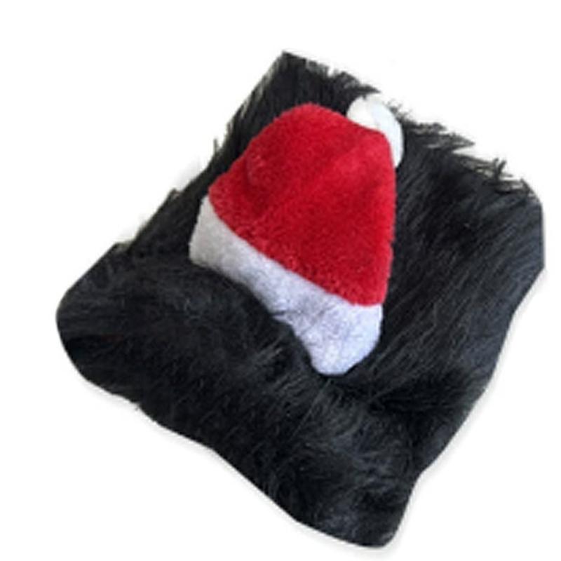 Dog Christmas Costume Lions Mane Wigs And Santa Hat For Holiday Parties Pet Dress Up