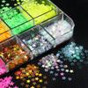 12 Grids Mini Star Y2K Nail Sequins Sparkle Glitter Flakes Nail Art Accessories for Professional Salon Use