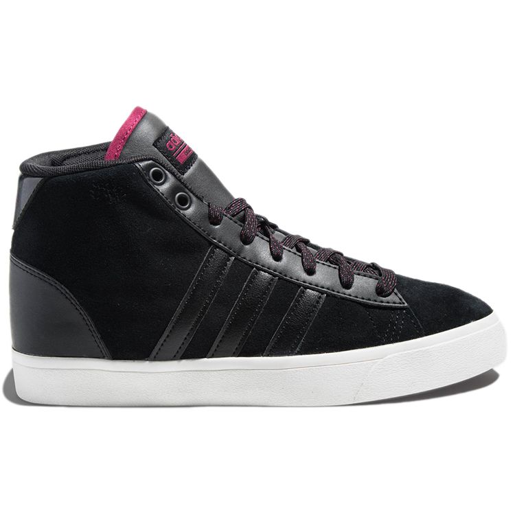 Adidas Neo Cf Daily Qt Mid Прочные Легкие Высокие Кеды Женские Кроссовки Угольно-Черные B74252
