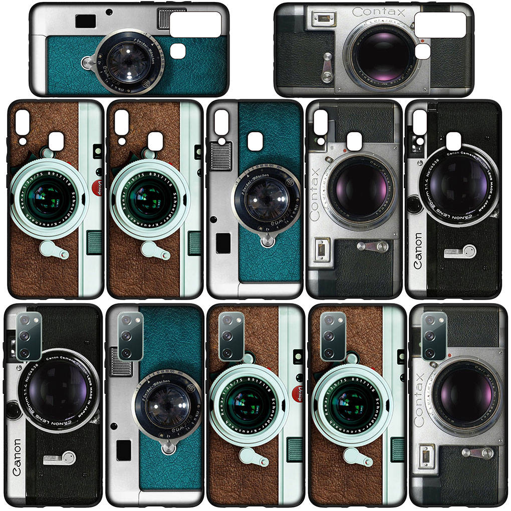 Чехол для телефона Samsung Galaxy S25 S24 S23 iPhone 16 15 Xiaomi Redmi Note 14 13 12 16E X 11 Pro Max OPPO Moto G85 G54 Huawei Retro Camera Vintage Cover