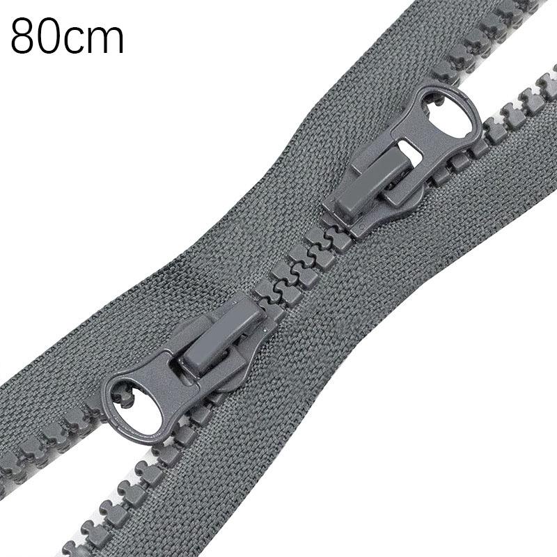 Молния из смолы с открытым концом, одинарная/двойная, двухсторонняя, для куртки, пальто, длинная молния, сумка для самостоятельного шитья одежды, аксессуары