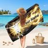 Jude Bellingham Custom Beach Towel, Personalized Name Text Print, Football Logo Soft Quick‑Dry Towel Holiday Gift