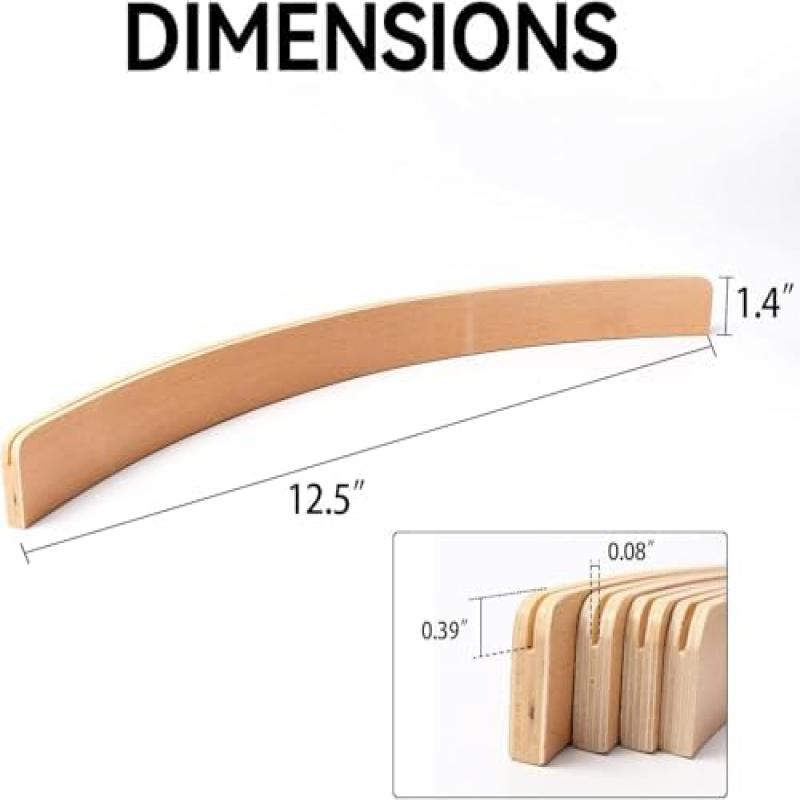 Qodiacl 2 Pack Wooden Playing Card Holders for Kids Adults Seniors, 33 x 3.5cm Desktop Card Stands