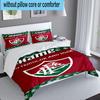 3PCS Custom Name Love Fluminense Bedding Set, Including 1pc Duvet Cover And 2pcs Pillowcases, Suitable for dorms and bedrooms Gift