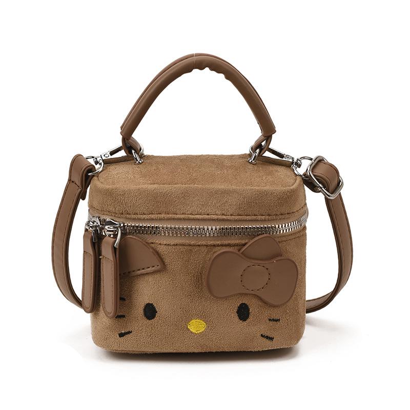 2025 Новая детская милая мини-сумка кроссбоди из кошачьей замши для помады