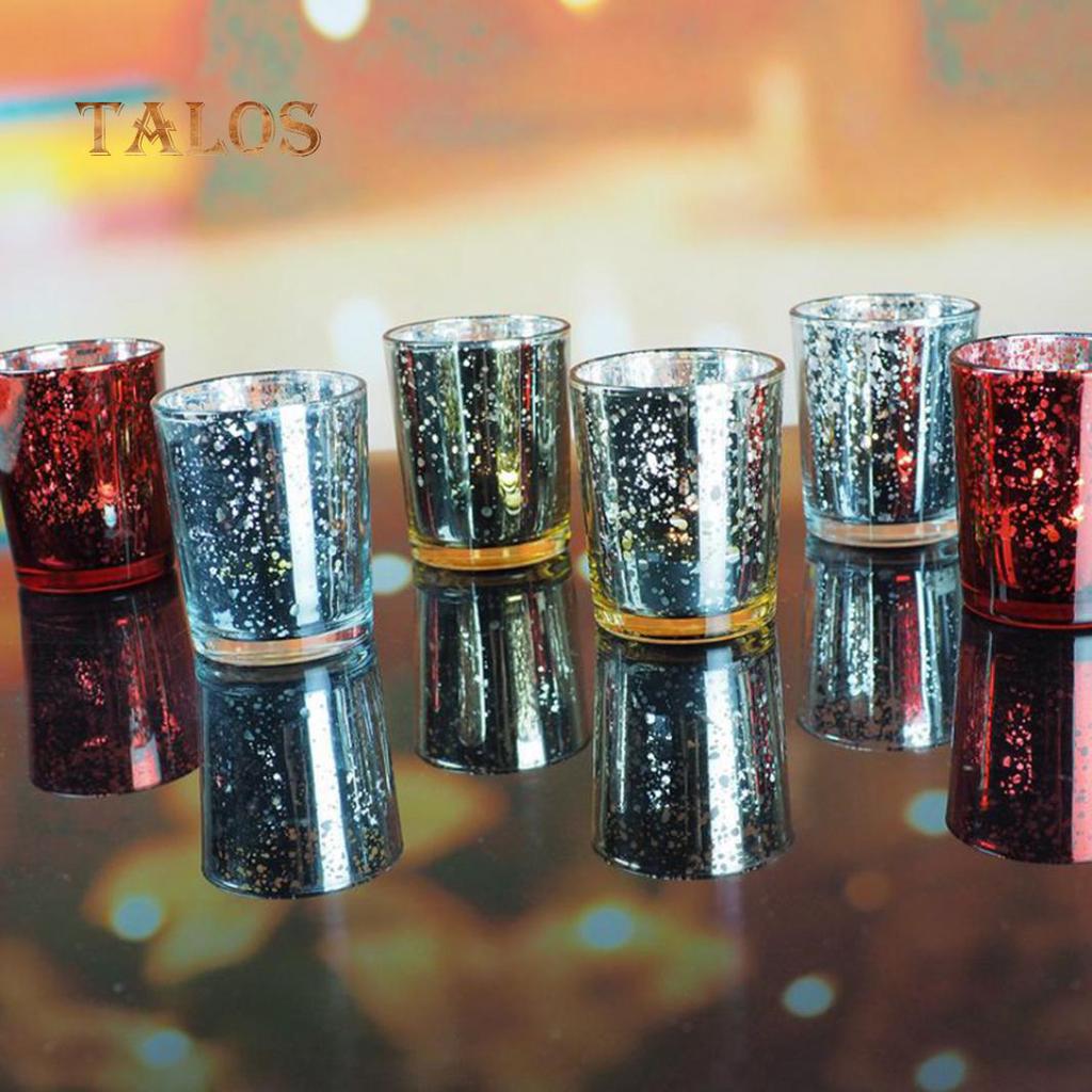 Mosaic Glass Tealight Votive Candle Holder for Wedding Party Bar Home Decor Decoration