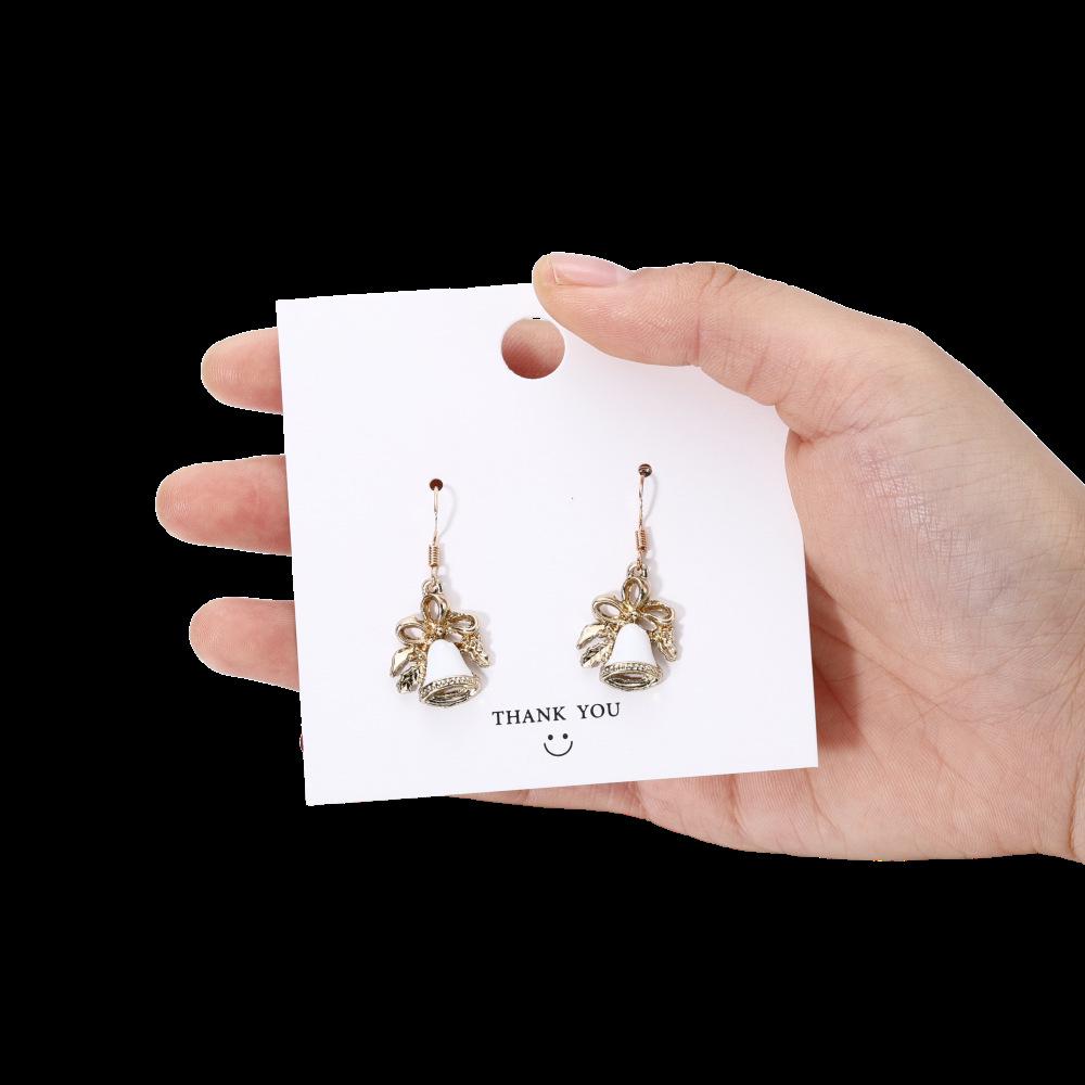 Европейские и американские рождественские серьги-трости с дизайном снежинок и Санты