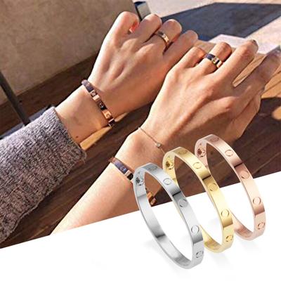 Браслет серии Love, браслет с винтовым дизайном, шарнир, ювелирные изделия из нержавеющей стали