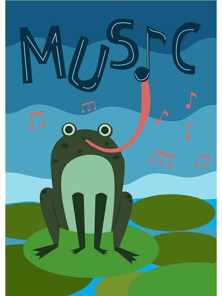 Забавный меломан, холст, живопись, постеры, принты, абстрактная девушка, играющая на гитаре, нота, настенное искусство для современной гостиной, домашний декор