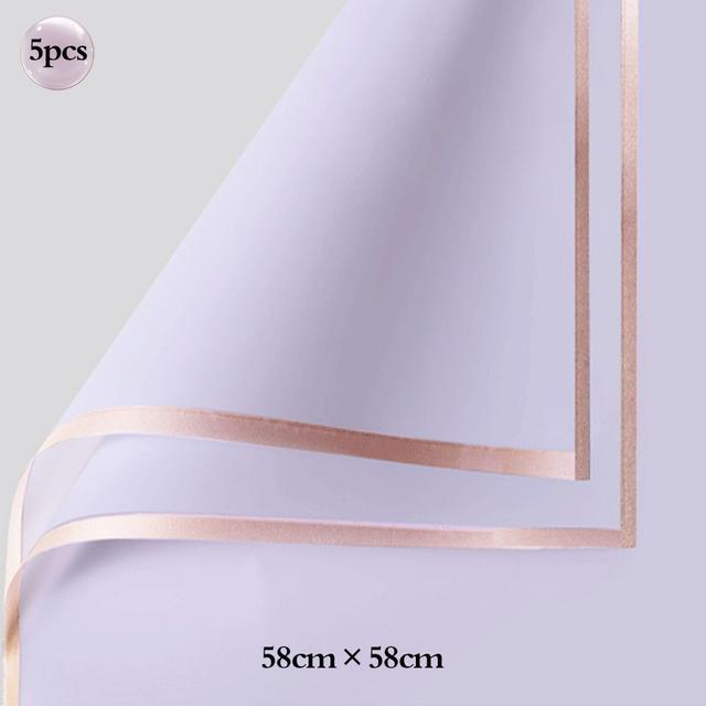 5 шт./лот, оберточная бумага для букета, День святого Валентина, свадебная оберточная бумага с розами и цветами, ленты для упаковки цветов на день рождения