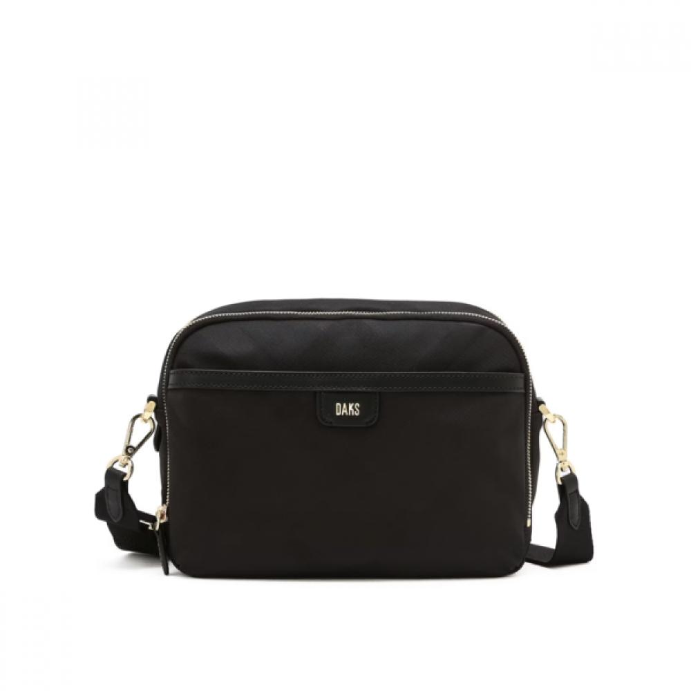 Daks Black Big Check Jacquard Crossbody Bag Dcba3e641