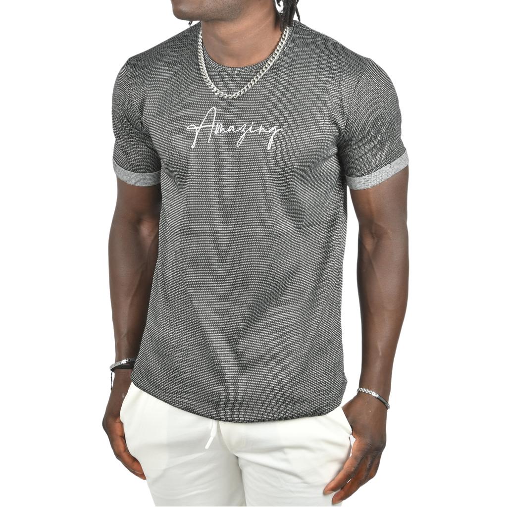 Футболка узкого кроя с двойными рукавами и надписью DeepSEA с рисунком спереди 2403213