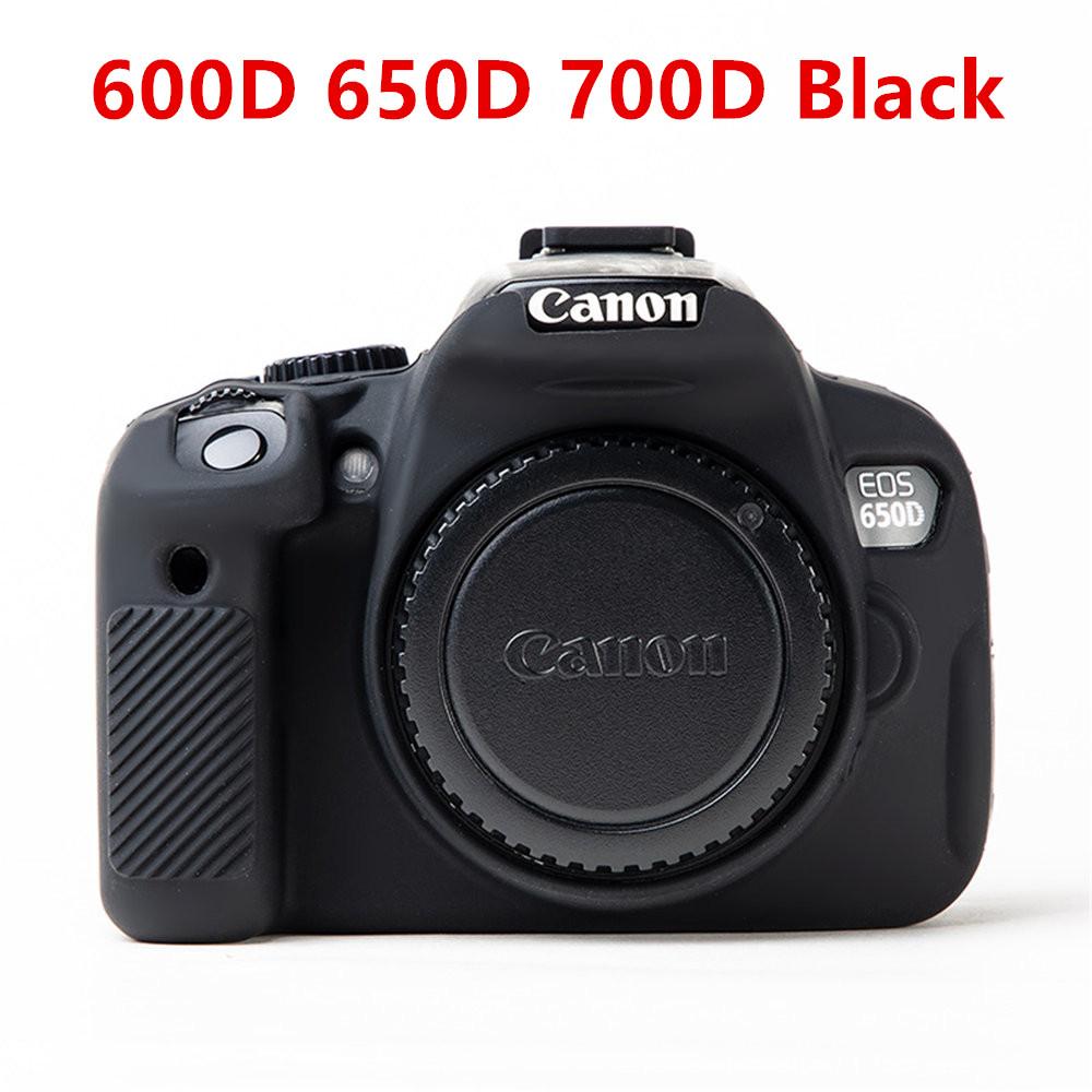 Мягкий силиконовый защитный чехол для корпуса камеры Canon EOS 5D2 5D3 5D4 6D 6D2 7D 7D2 750D 850D 80D 90D 800D 4000D 650D 700D 200D 250D