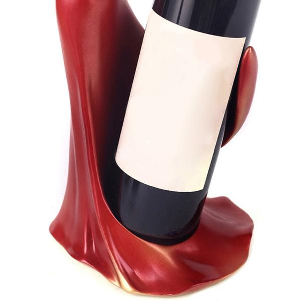 Beauty Girl Model Wine Rack Holder Shelf Wine Bottle Rack Practical Sculpture Wine Stand Home Decoration Accessories