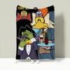 Cartoon C-Count Duckula Throw Lightweight 240g Flannel Blanket Soft Skin-friendly for Summer Cooling
