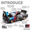 1:24 M3 GTR E46 Модель Гоночный Автомобиль Игрушки Сплав Литье под Давлением Звук Свет Двери Открываются Амортизация Оттянуть Назад Симуляция Суперкары