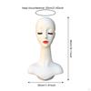 Female Mannequin Head Display Stand Manikin Holder for Glasses Jewelry Scarves