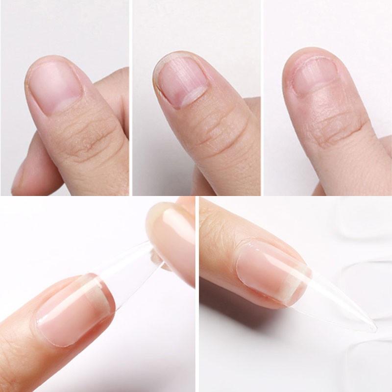 100 шт. инструмент для накладных ногтей, бесшовные прозрачные искусственные ногти, инструменты для украшения маникюра