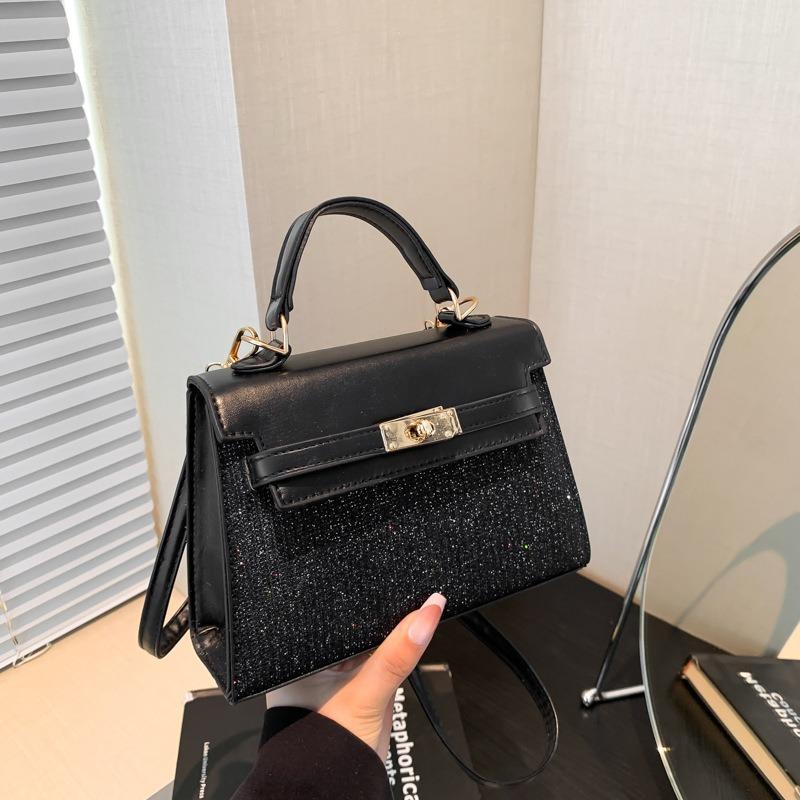 Foreign style small bag women's new Korean popular portable shoulder messenger commuter advanced sense versatile Kelly bag